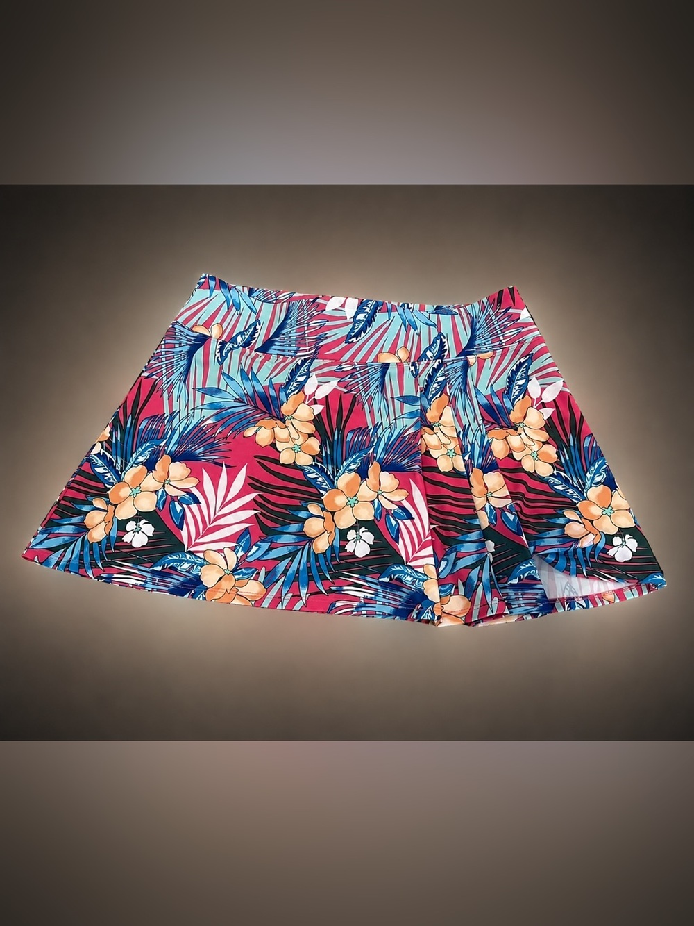 Tommy Bahama Golf Tennis Skort Women’s Large Tropical Floral UPF Pink Teal